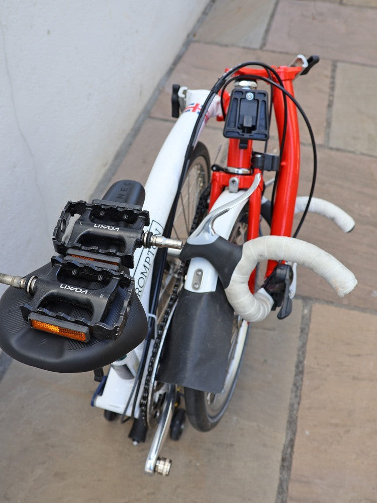 Brompton Bike extensively modified for touring