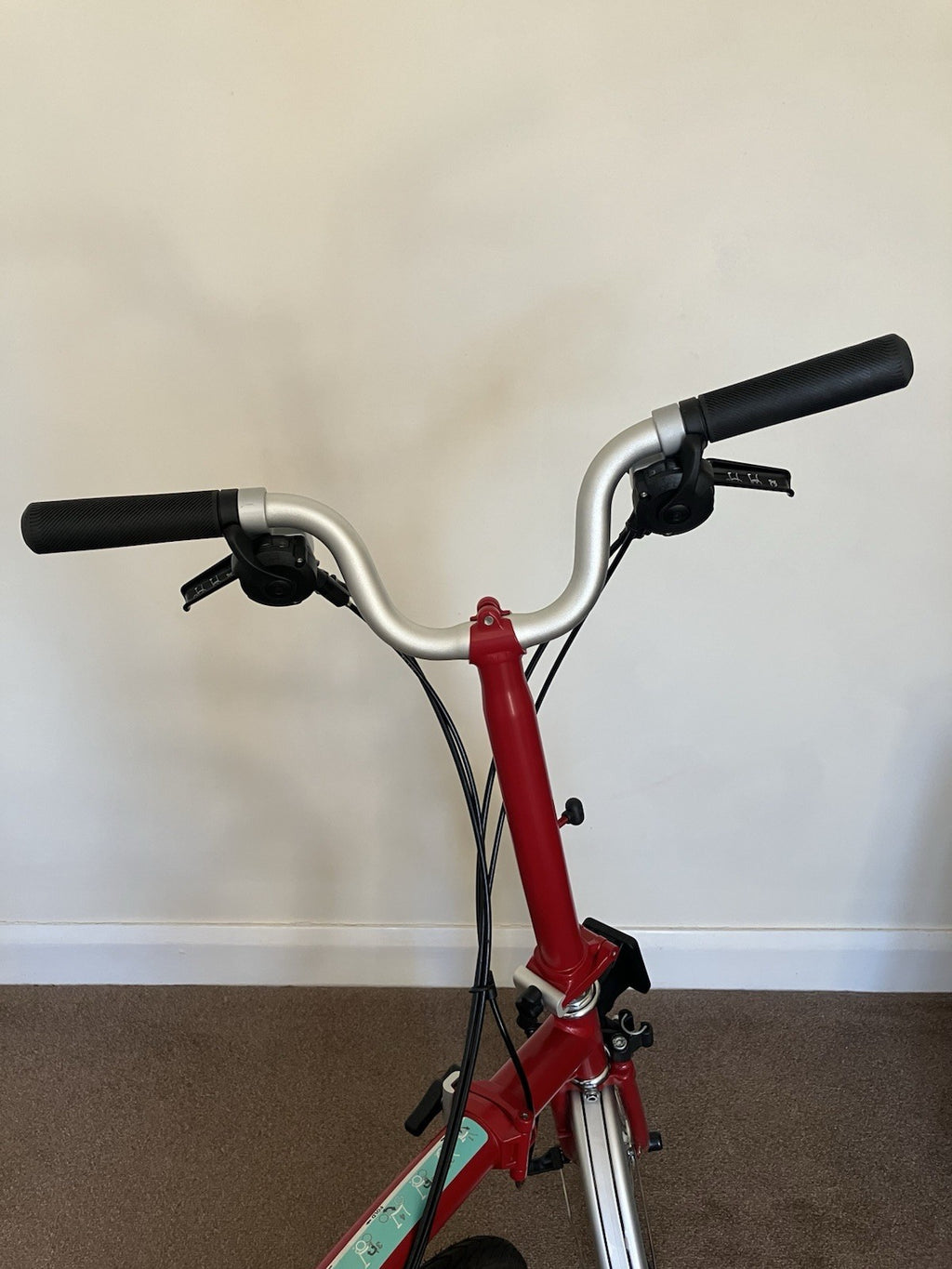 Brompton M6L (C-Line Explore) Folding Bike In House Red