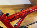 Brompton Folding Bike 16in Red/Black Derailleur Caliper, Mudguards Reflectors