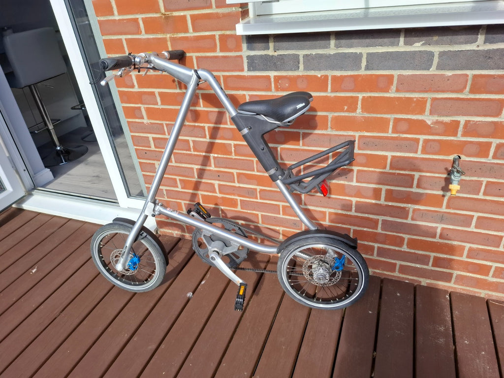 STRIDA Folding Bike - Silver - Good condition