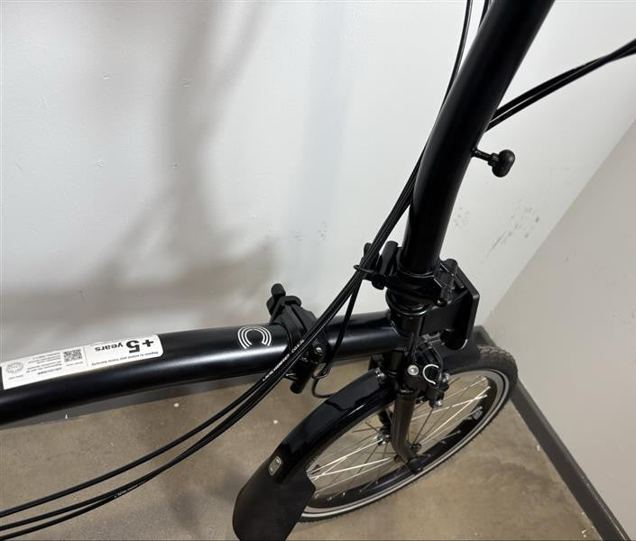 Brompton C Line 6 Speed 2024 Low Handlebar Folding Bike - Matt Black