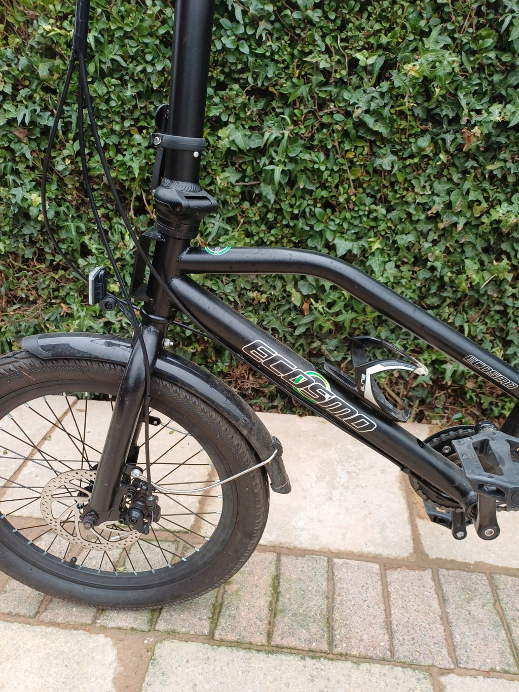 Ecosmo 20TF01BL 20 Inch Wheel Folding Tandem Bicycle Bike - Black