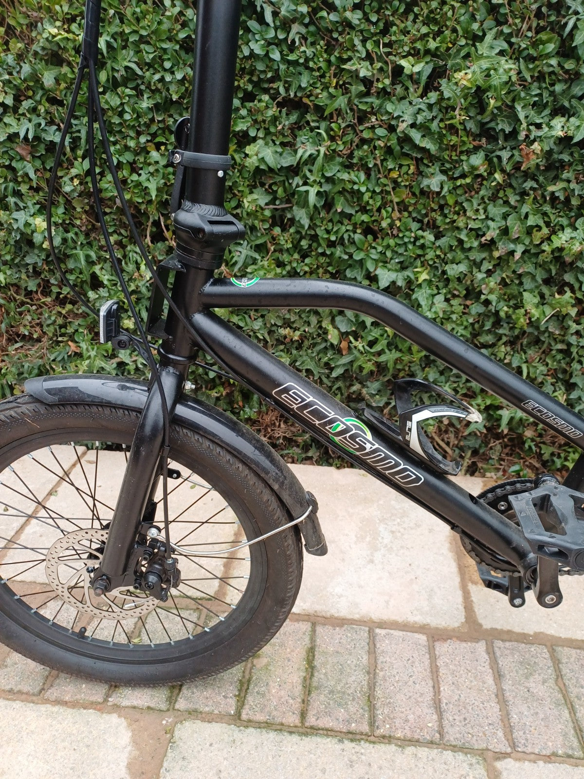 Ecosmo 20TF01BL 20 Inch Wheel Folding Tandem Bicycle Bike - Black