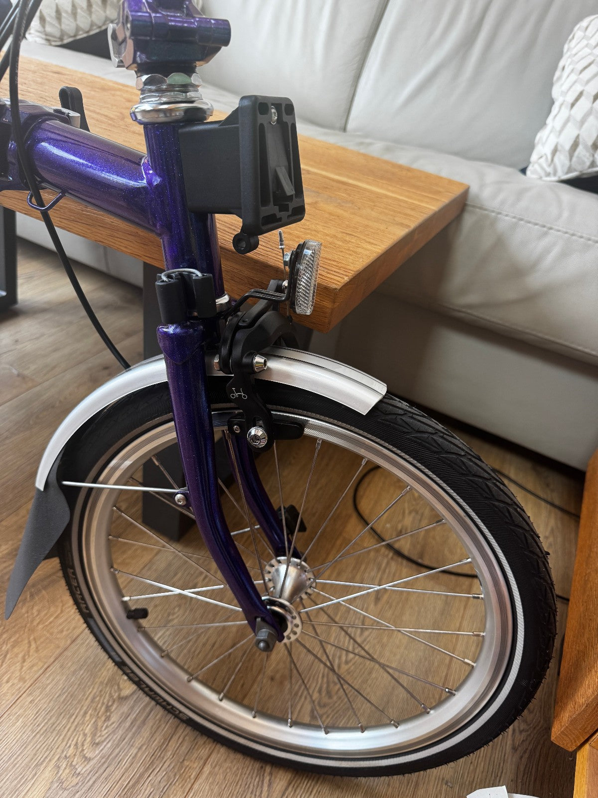 Brompton M6L Folding Bicycle - PURPLE METALLIC - 6 Speed - MINT