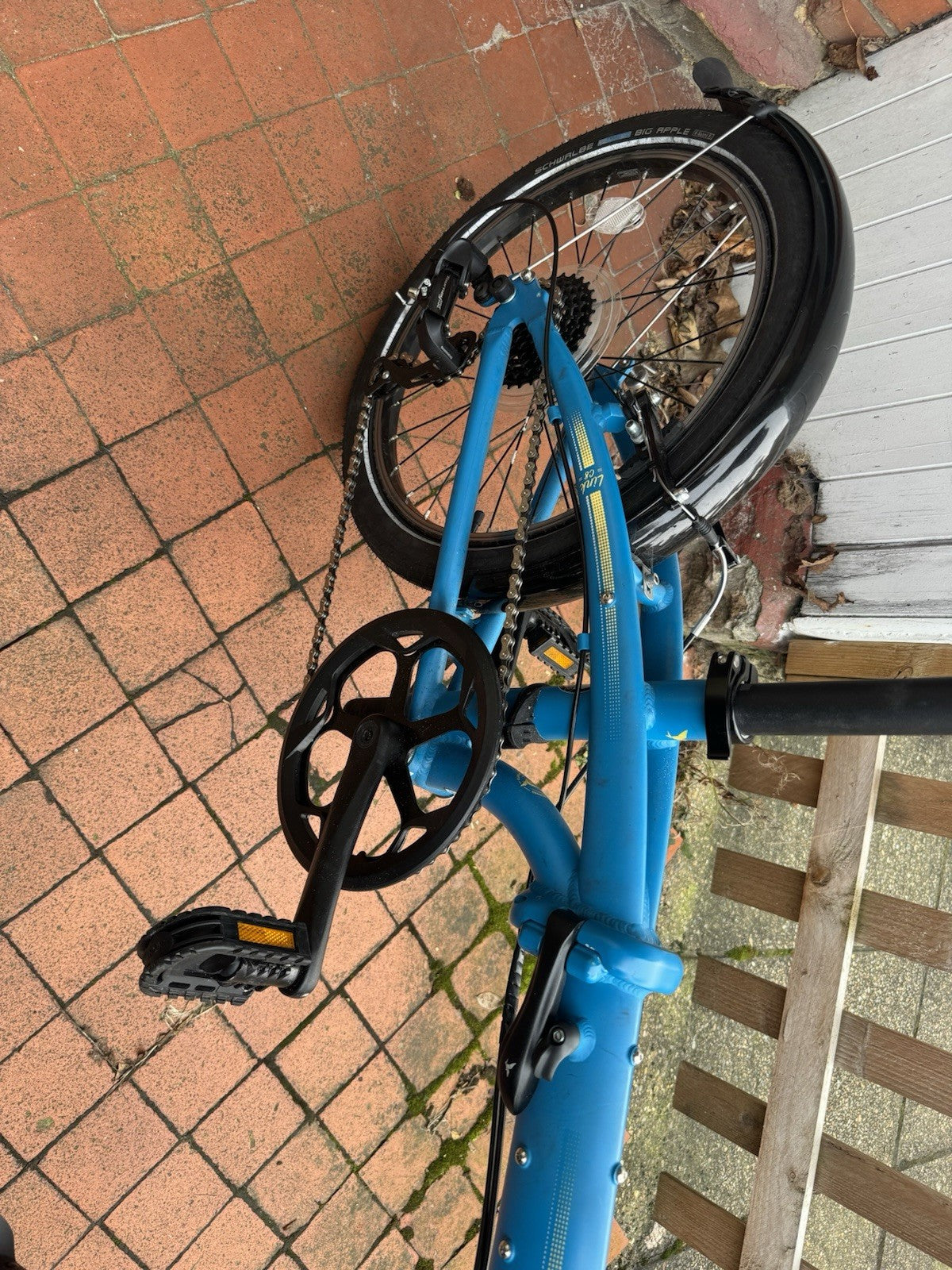 Tern Link C8 Folding Bike 8 Speed – Blue – Schwalbe Big Apple – Great Condition