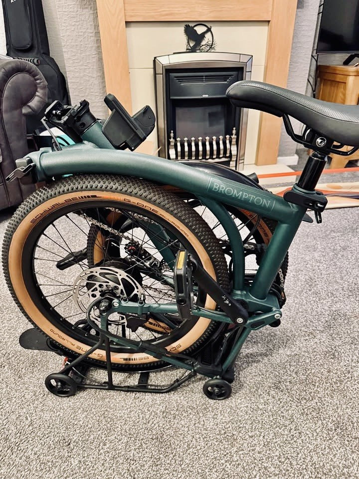 Brompton G Line -e- With Roller Frame Forest Green Medium