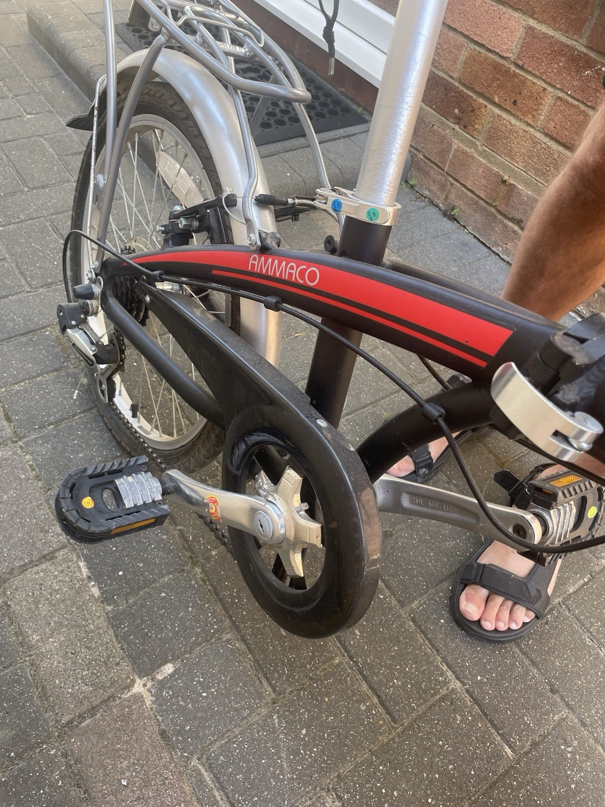 Ammaco Pakka Lite 20" Folding Bike Black