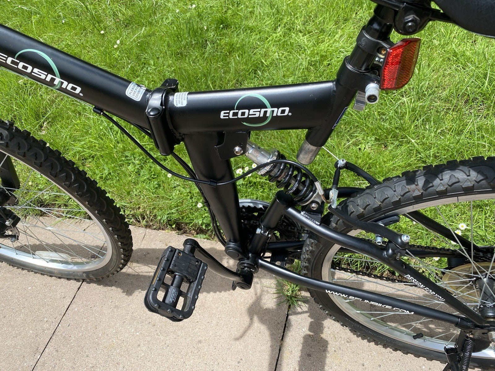Ecosmo Folding Mountain Bike 26” Front & Rear Suspension Disc Brake - Collection