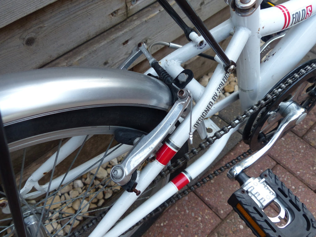 Activ Fold S folding single speed bike bicycle with additional rack White