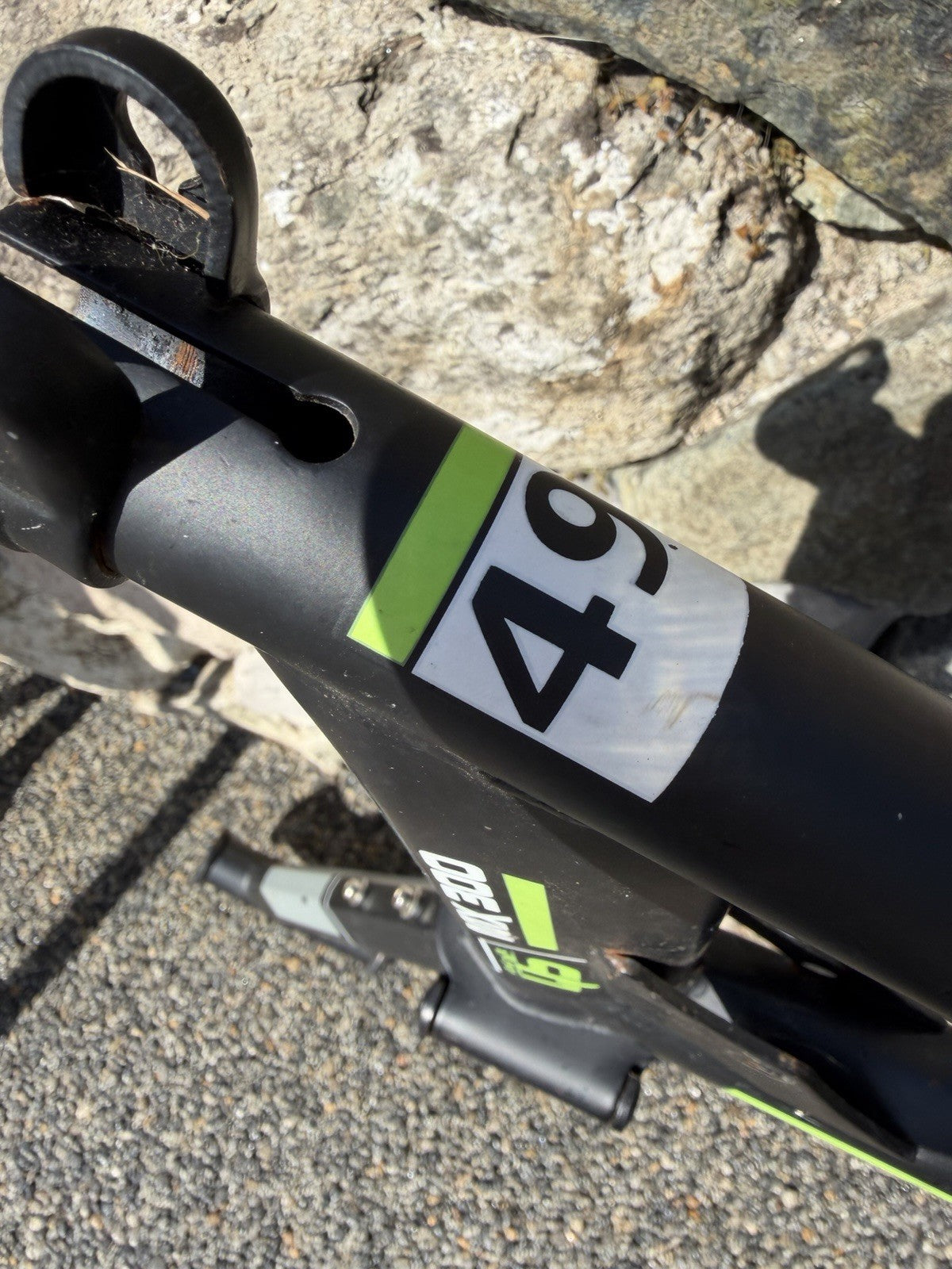 SMRLO Mountain Bike Frame Black Green Raceseng  Quickstyle MX300