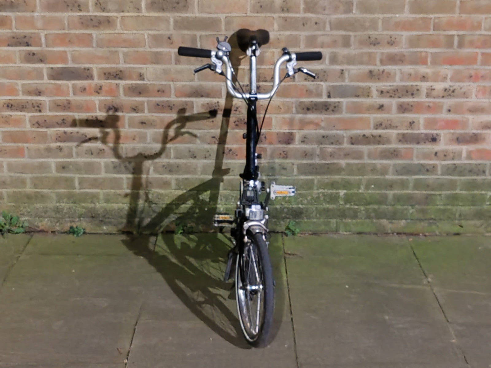 Brompton M3L White 3 Speed Folding Bike High Bar Serviced