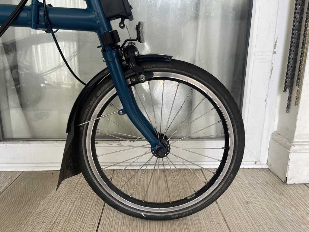 Brompton M6R 2024 C-line Ocean Blue Brooks Saddle MINT CONDITION✅FREE&FAST P&P🚚