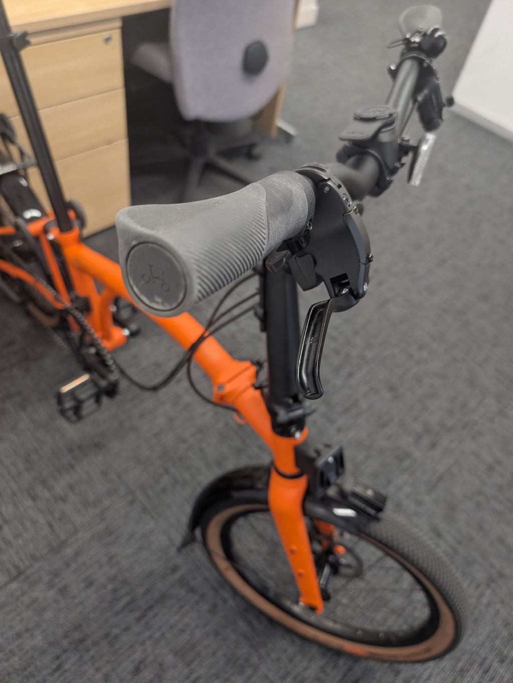 Brompton G Line 8-Speed Large Orange Excellent Condition
