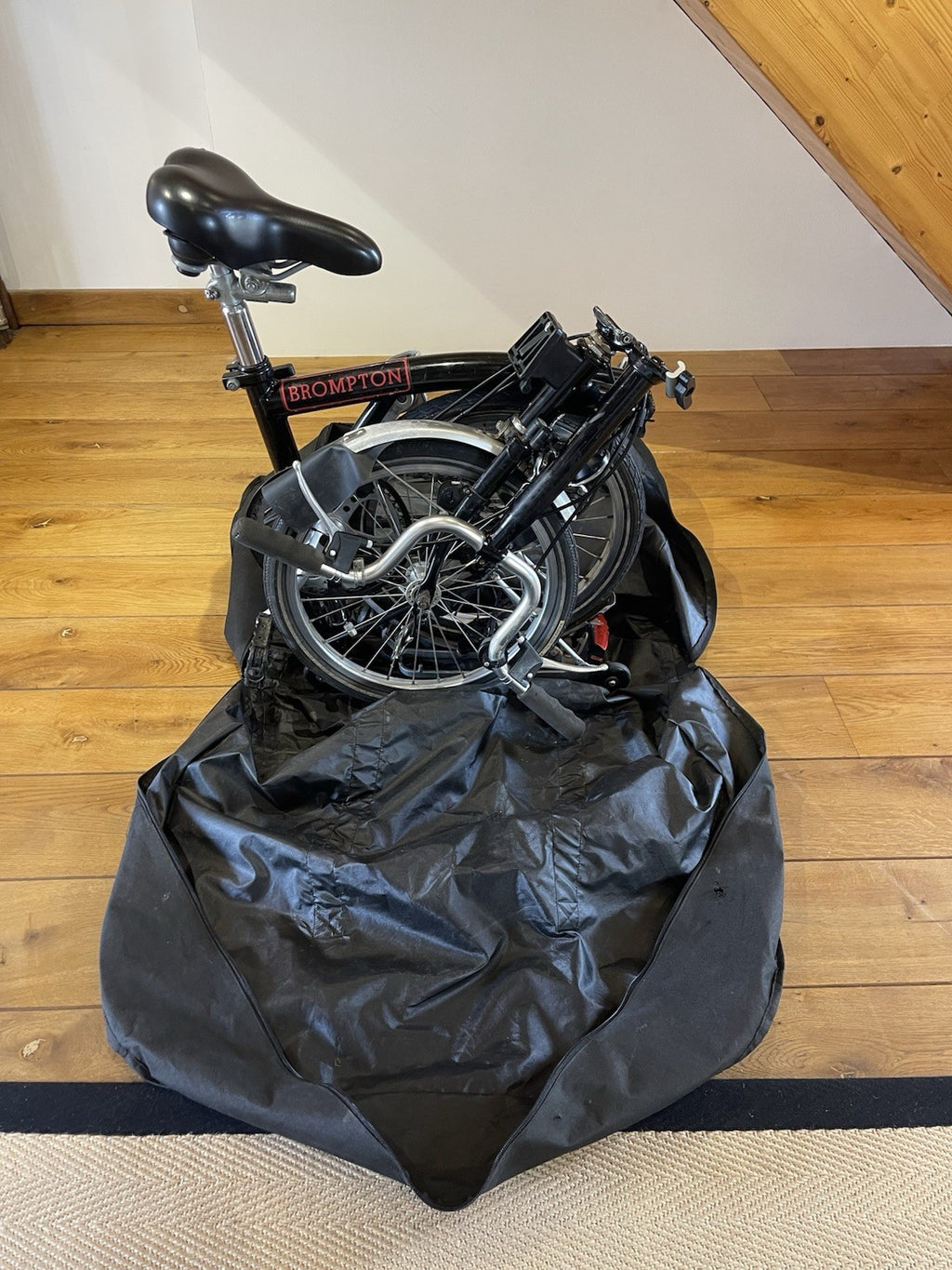 Brompton Folding Bike 16in Black/Silver Derailleur Caliper, Rack Mudguards