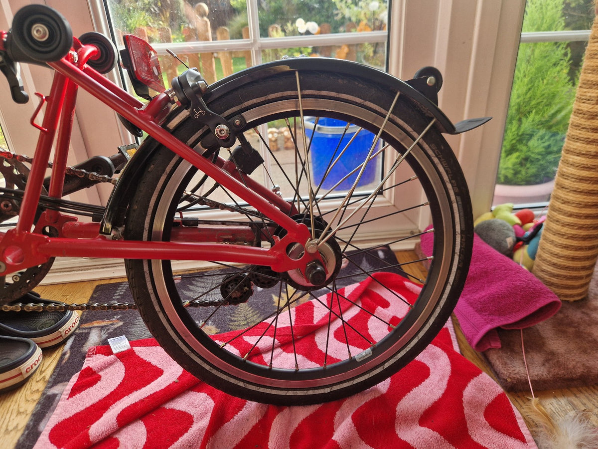 Brompton Folding C Line Bike 6-Speed, Red