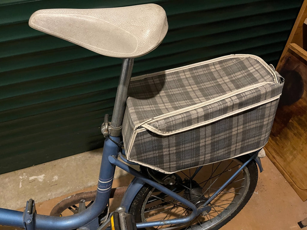 Folding Bicycle - Raleigh Compact Hercules Light Blue Original Retro Vintage