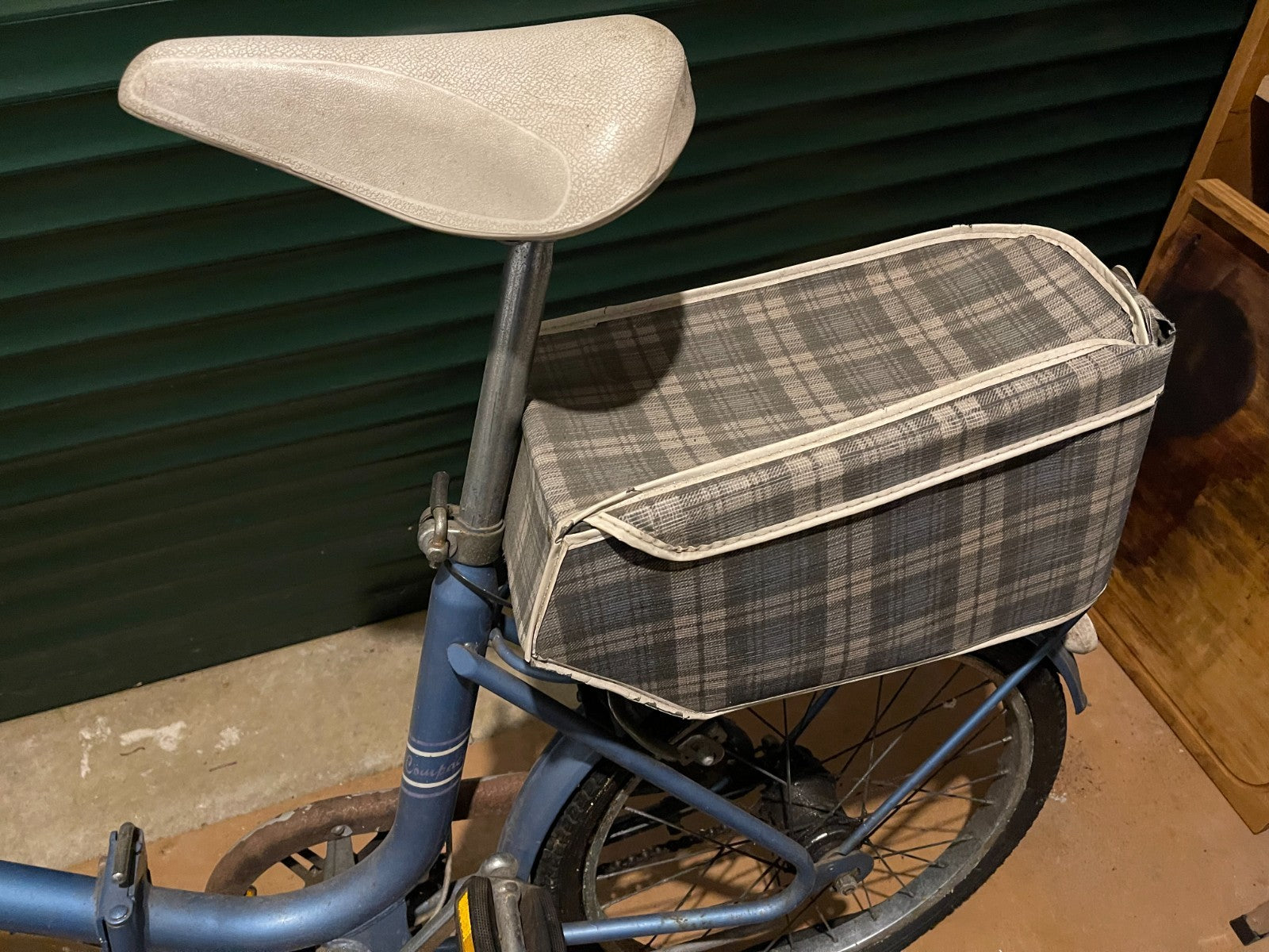 Folding Bicycle - Raleigh Compact Hercules Light Blue Original Retro Vintage