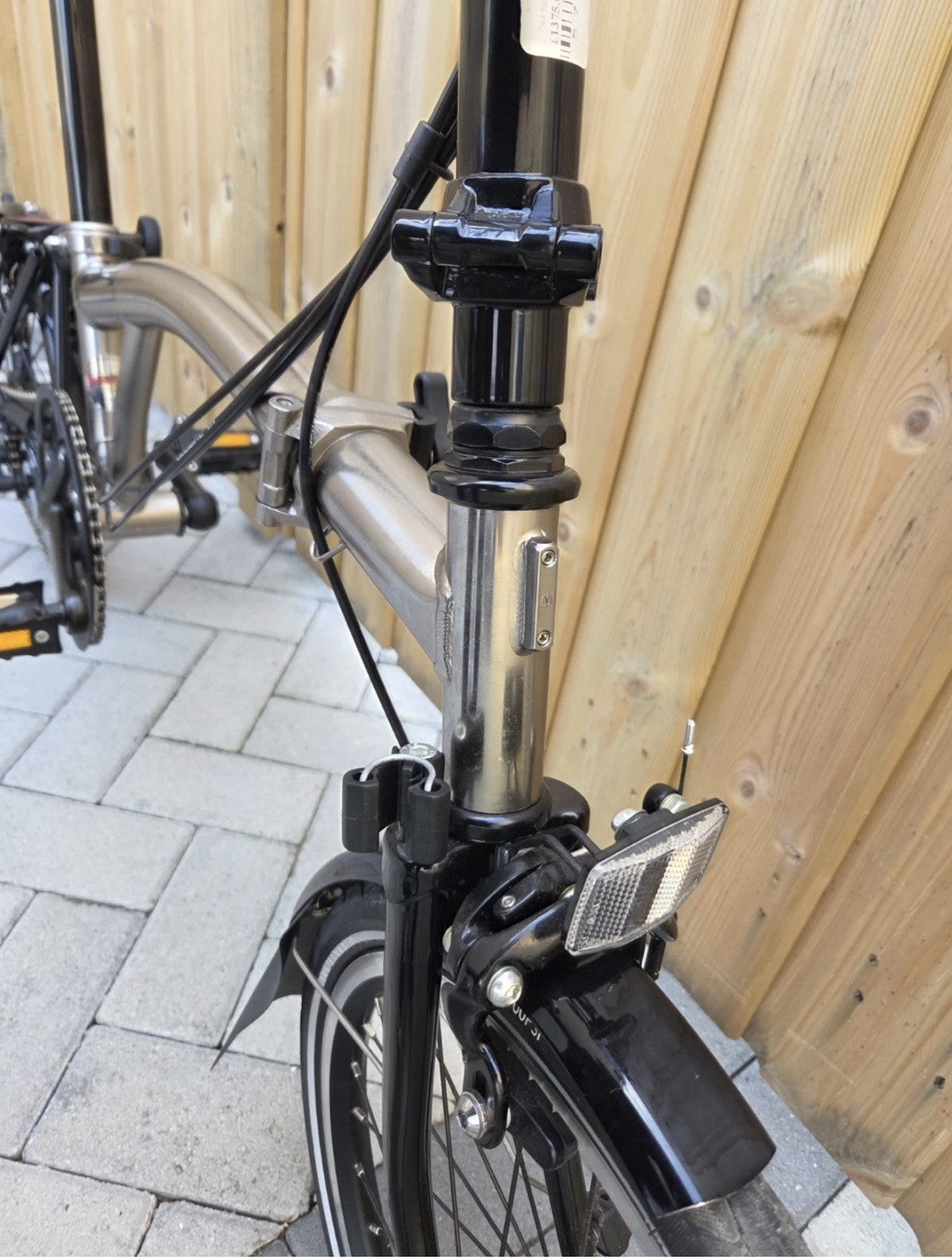 Brompton C Line H6L (6 Speed)  folding bicycle - Nickel Edition