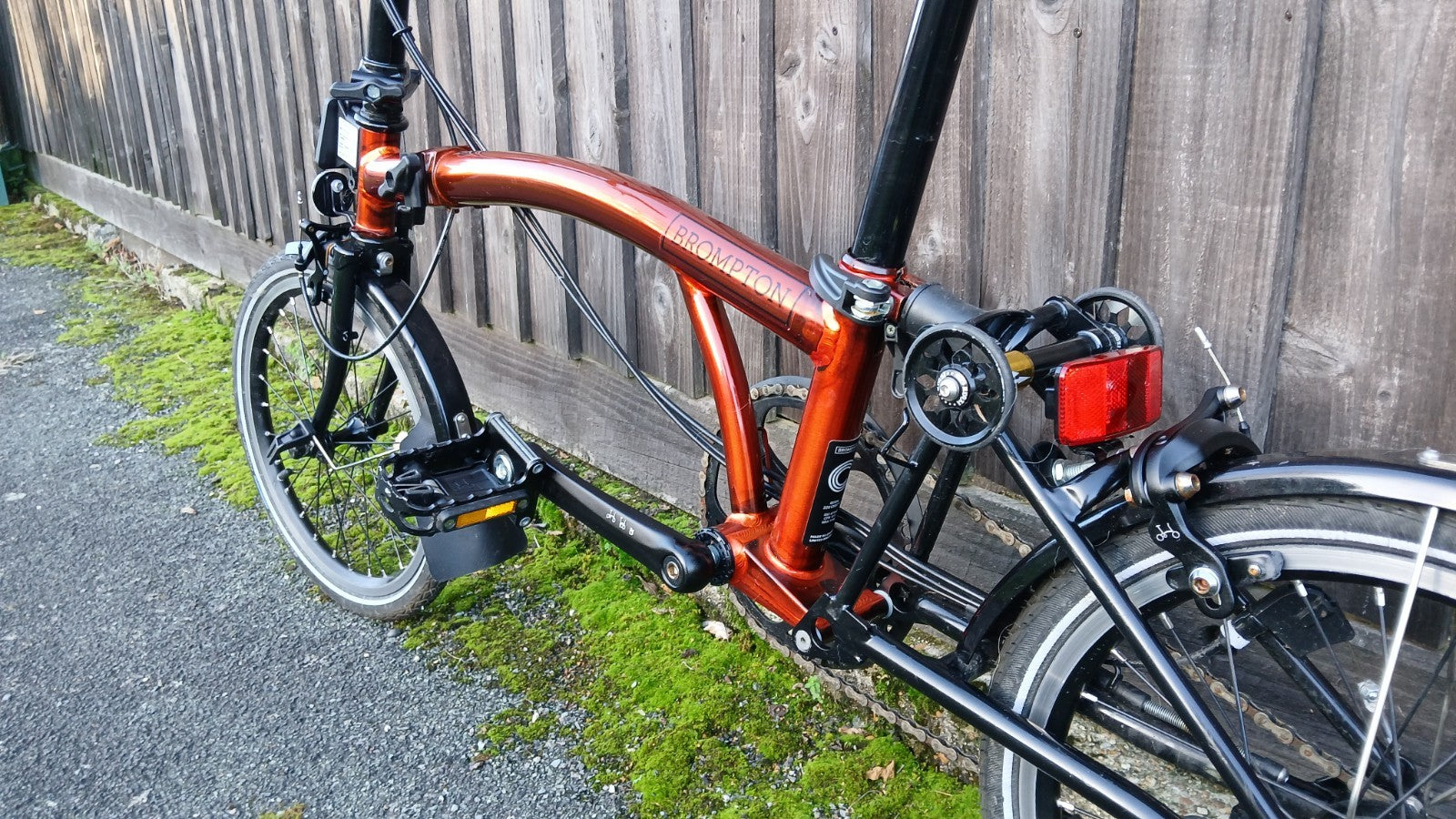 Brompton 6-Speed Raw Flame Lacquer barely used