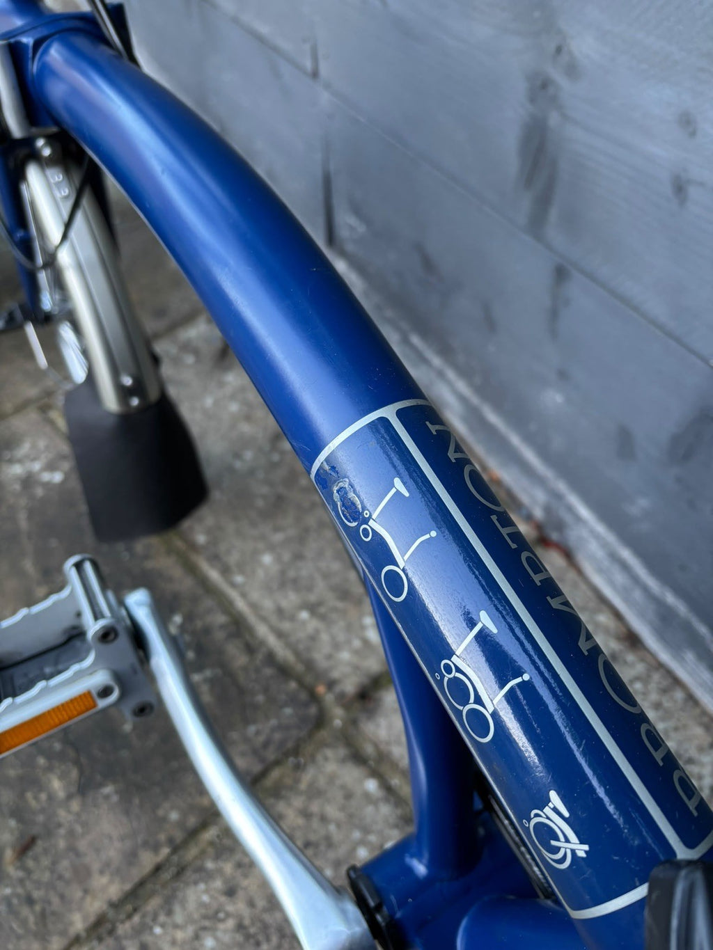 Brompton M6L C Line 6 Speed Folding Bicycle in Cobalt Blue Excellent Condition