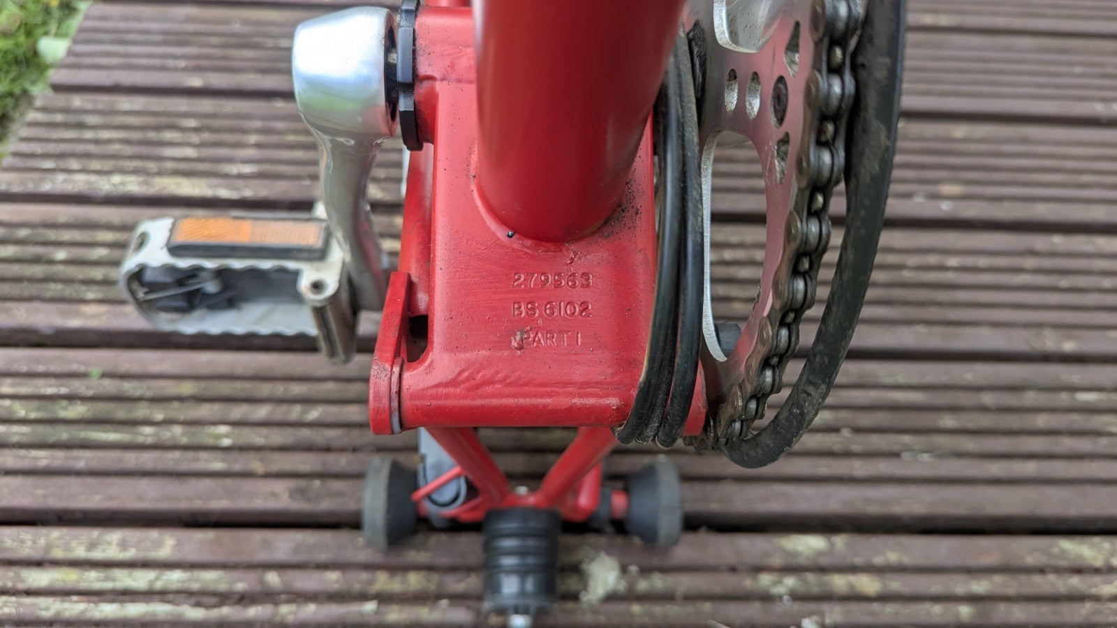 Brompton Folding Folder Bike 6-Speed, Red