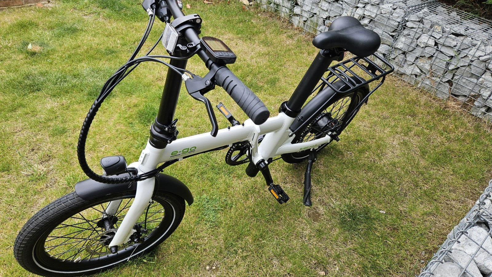 E-Go Max Folding Bike (White) 20 Inch Wheels 250W Including Storage Bag
