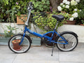 Apollo Tuck Folding Bike 20" Wheels, 6 speed, Blue