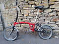 Brompton Folding Bike with 5-speed Hub Gear,  Red & Black