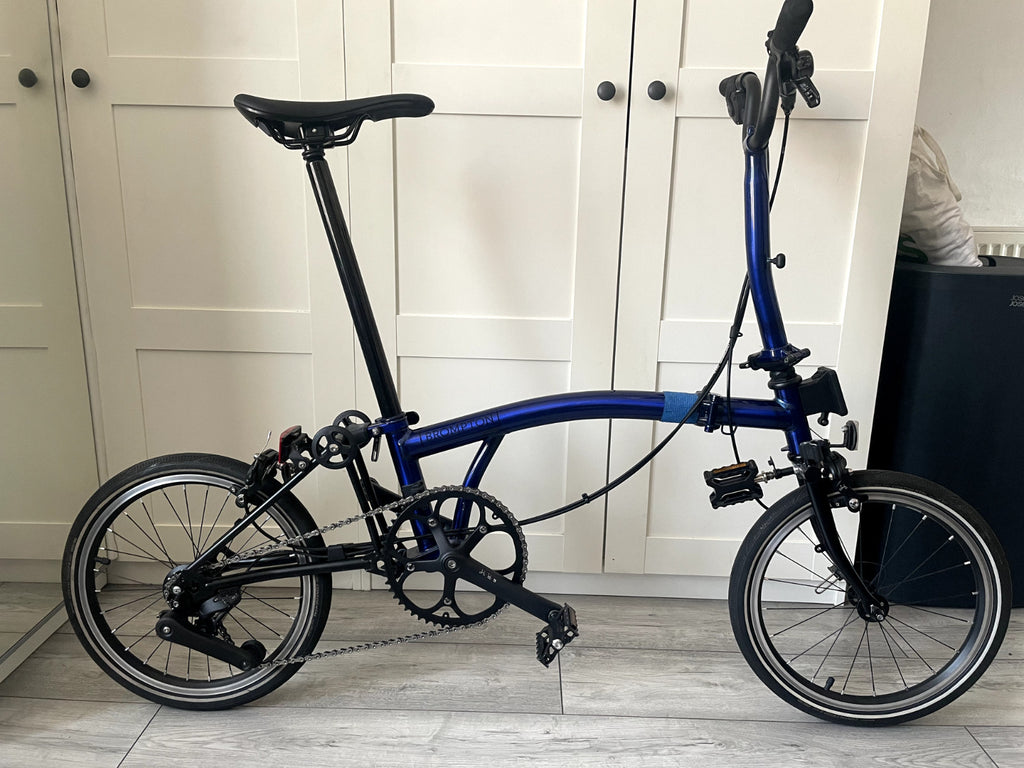 Brompton P-Line Urban - 4-Speed - Bolt Blue Lacquer
