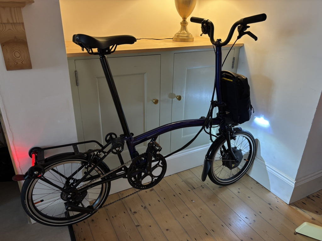 Brompton P Line 4 Speed 2024 M Type bar Folding Bike - Blue Lacquer