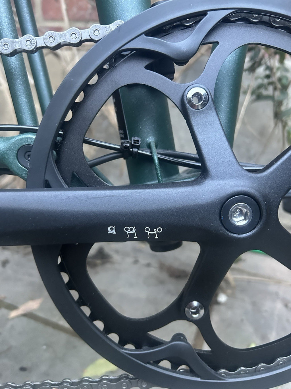 NEW Brompton G Line Green - L 20in Wheels Mechanical Disc Brakes Rack