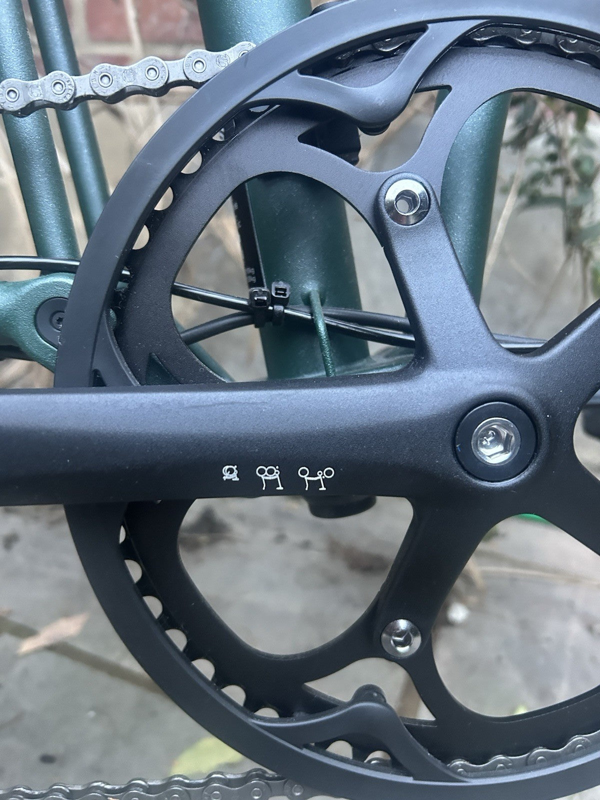 NEW Brompton G Line Green - L 20in Wheels Mechanical Disc Brakes Rack
