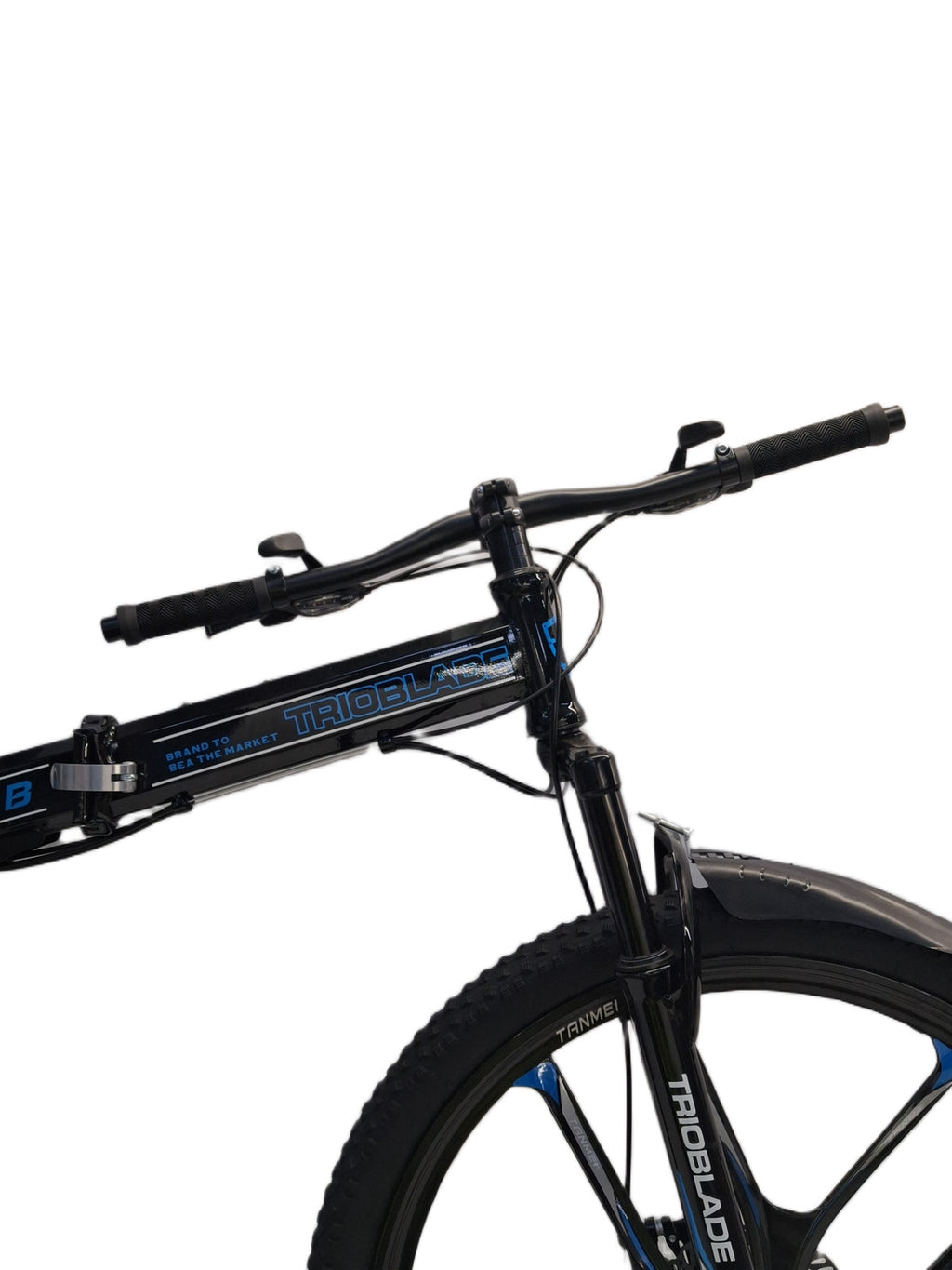 Trioblade 21-Speed 10 Spoke Wheels Foldable Mountain Bike 16" Frame Black (Dent)