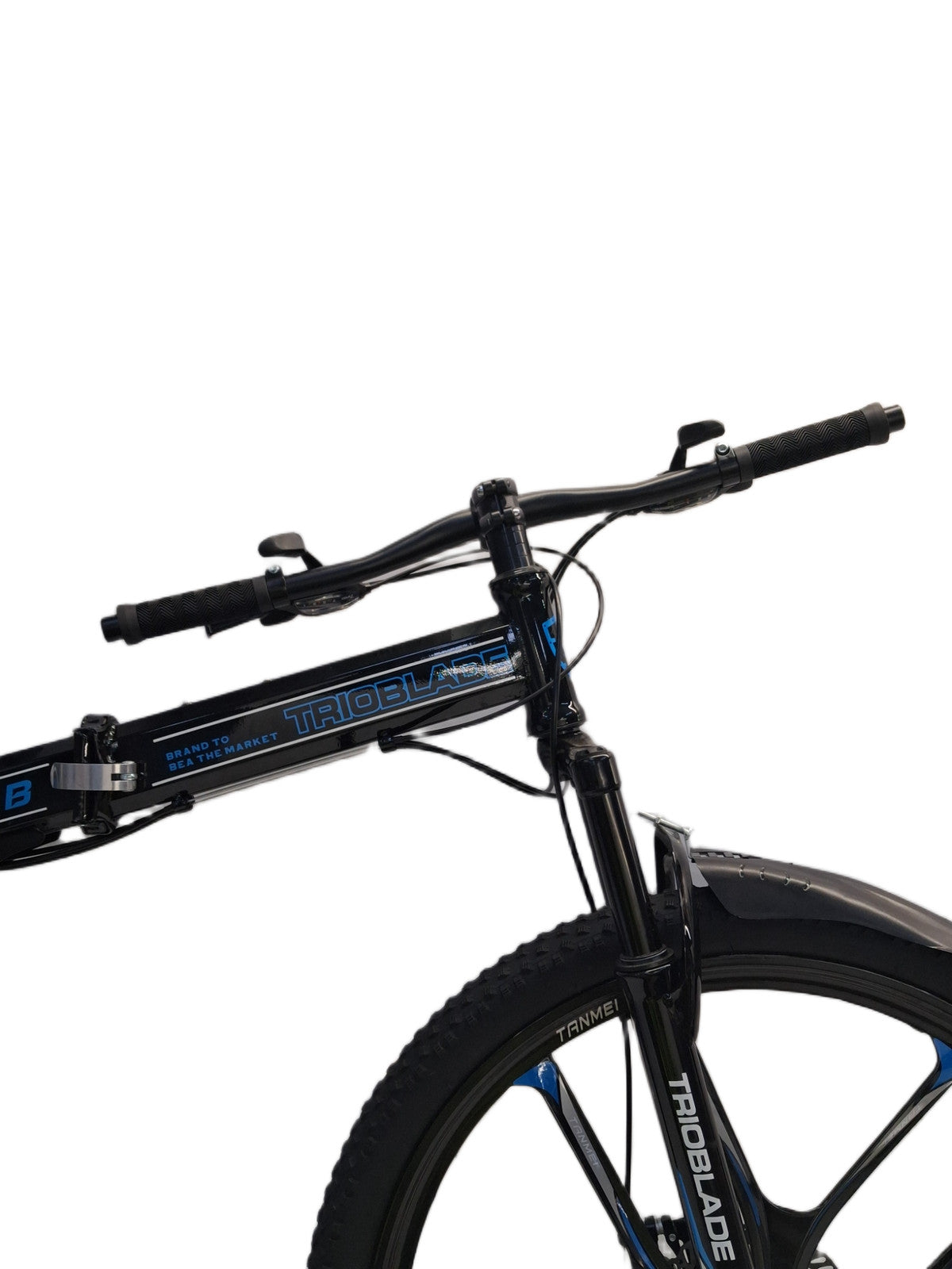 Trioblade 21-Speed 10 Spoke Wheels Foldable Mountain Bike 16" Frame Black (Dent)
