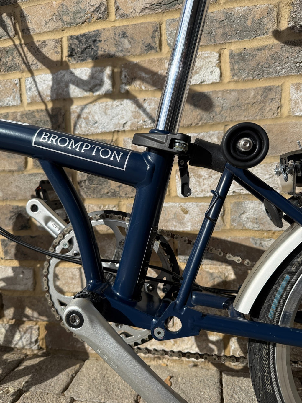 Brompton Tempest Blue 3 Speed Mid C Line M3L - Great Condition - World Shipping