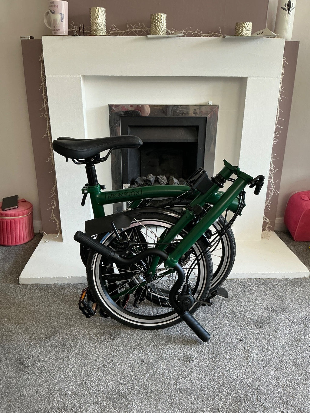 brompton bike C line 2 gear racing green - excellent condition