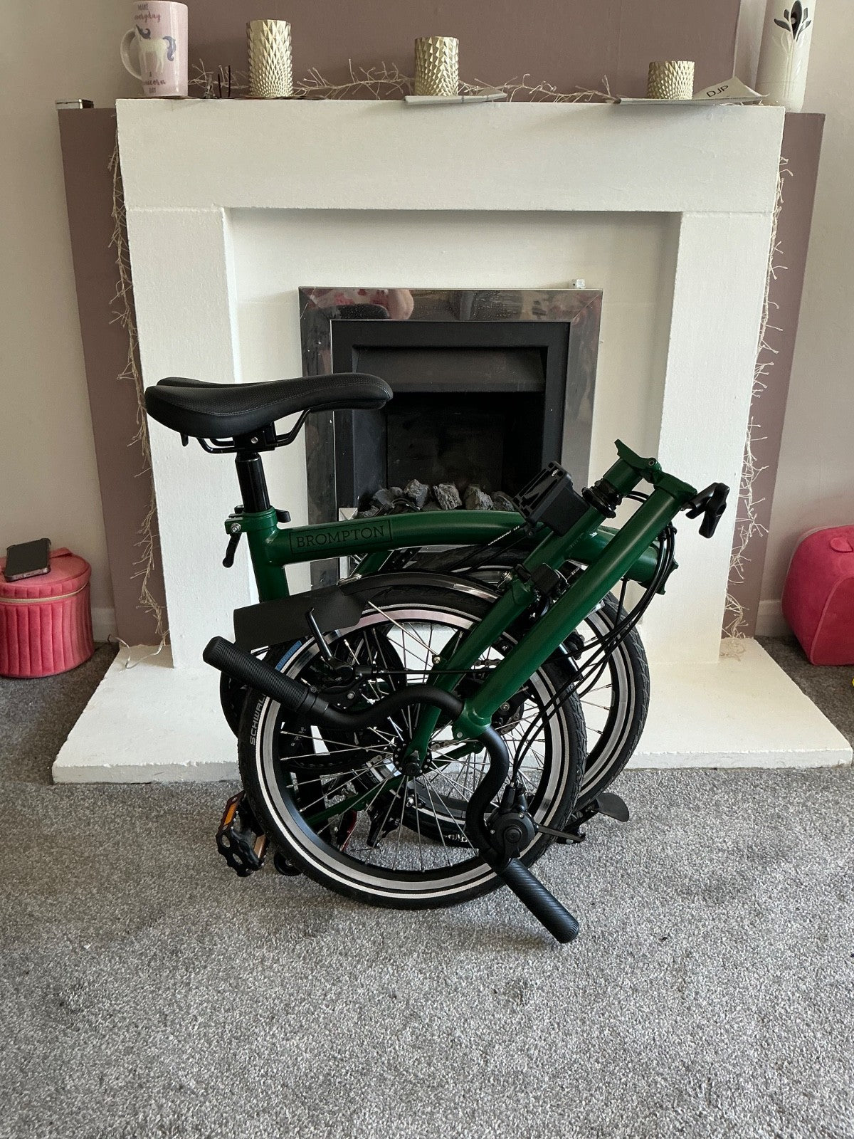 brompton bike C line 2 gear racing green - excellent condition