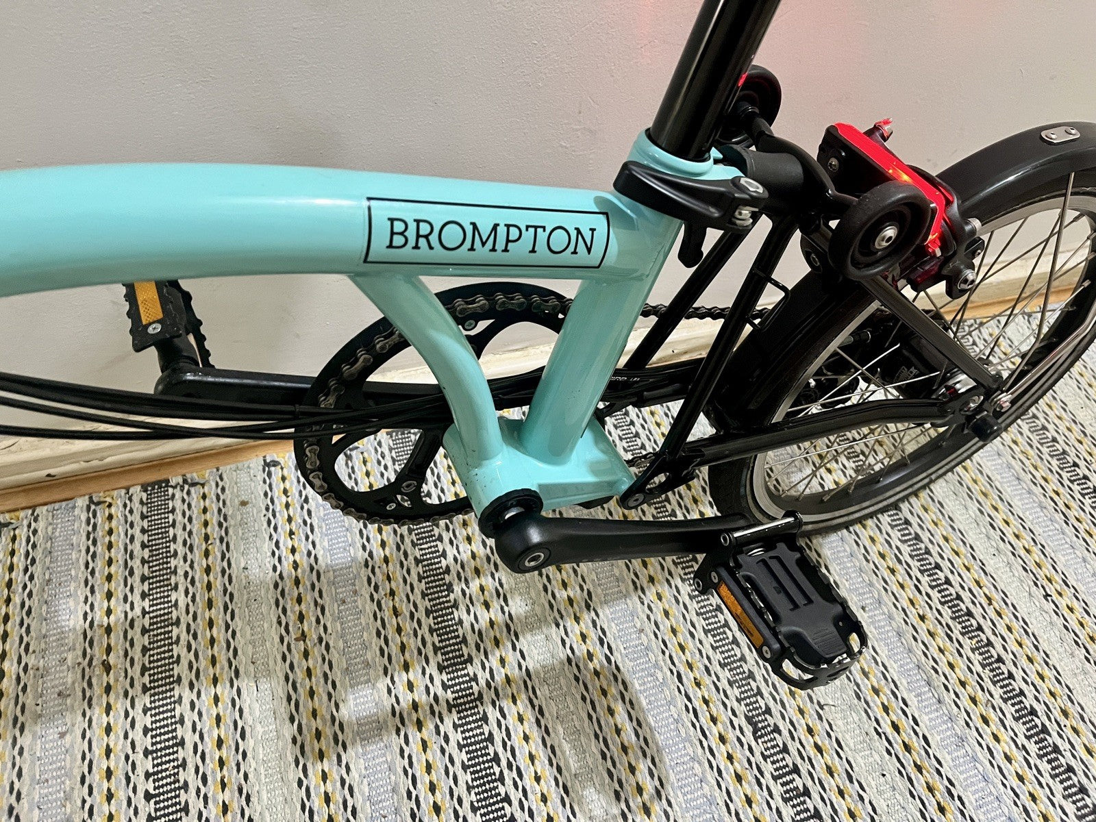 Brompton Bike 6 Speed elctr, Turkish Green, Hardly Used