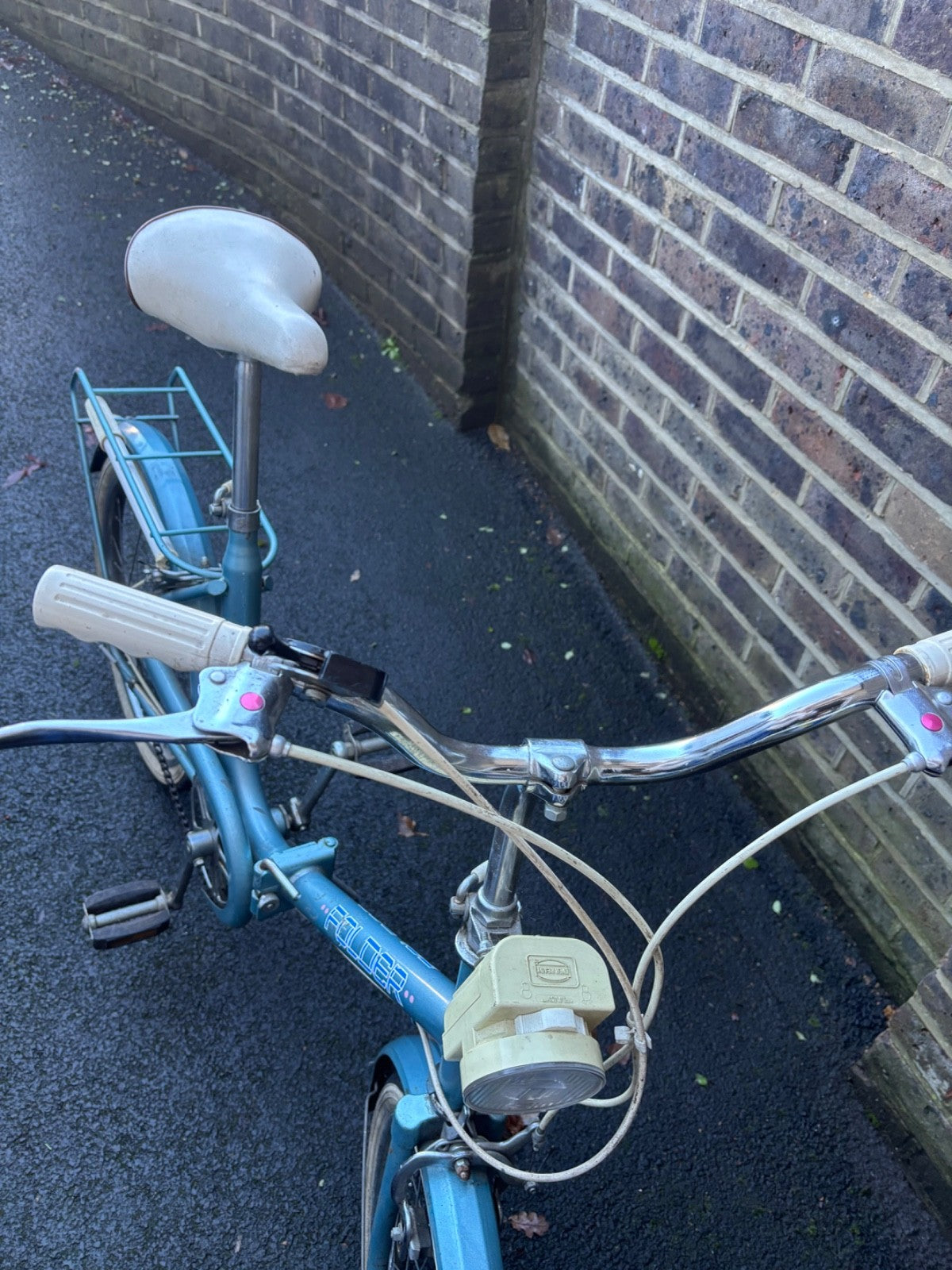 BSA folding bike, used, circa 1960/70, blue