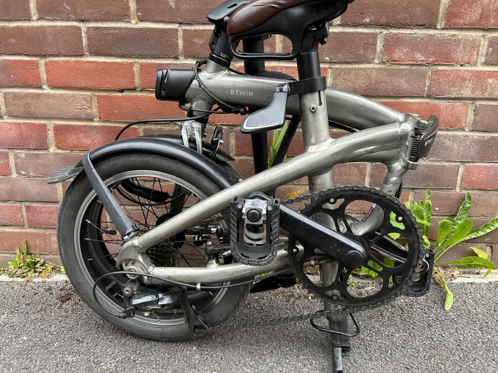 btwin ultra compact folding bike in excellent condition