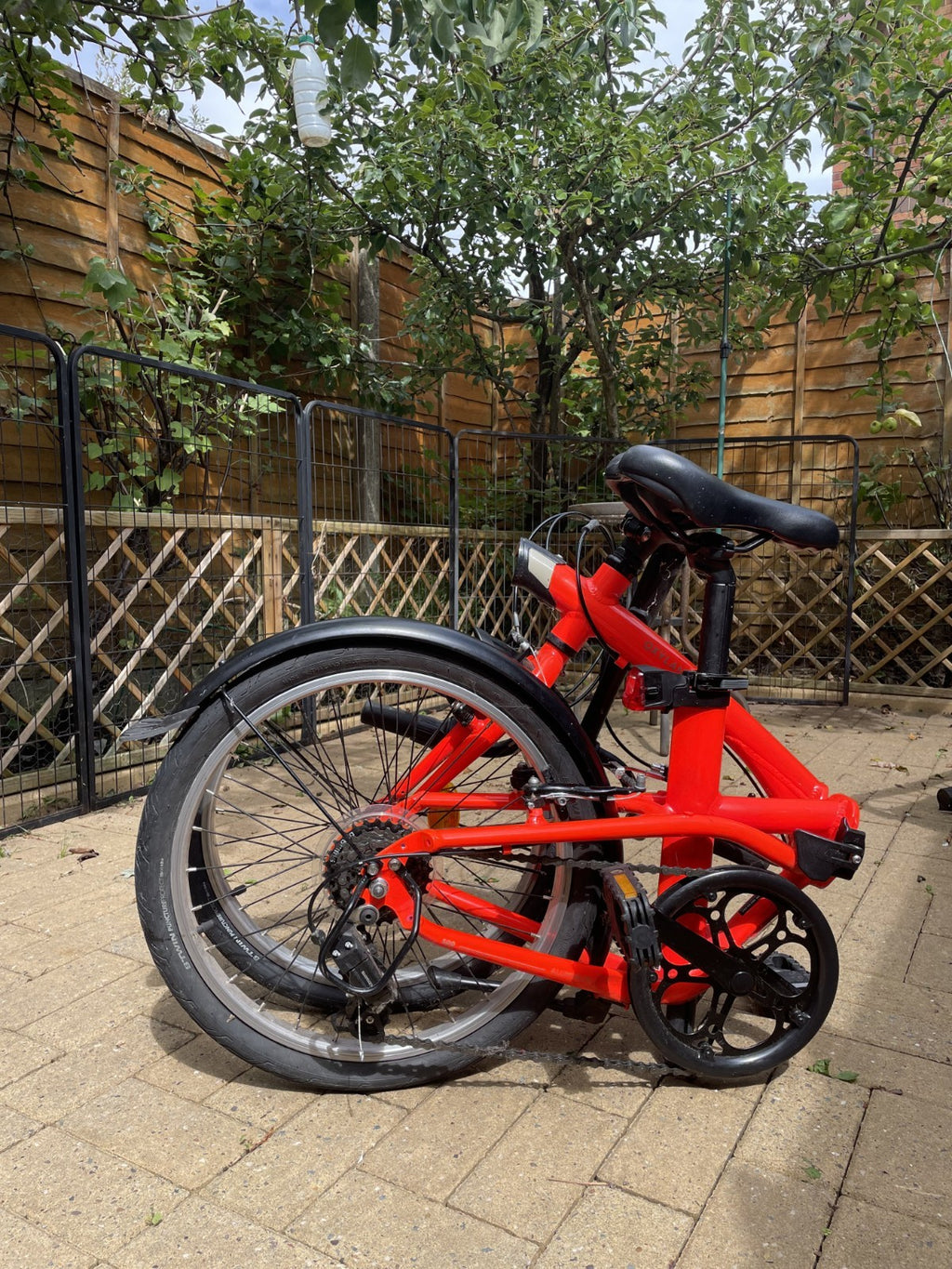 Folding Oxylane 500,  Bicycle - Orange