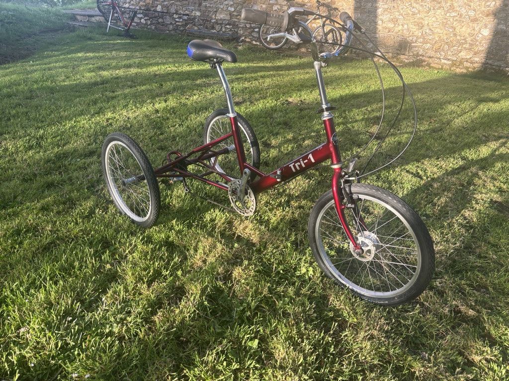Pashley Tri-1 Folding Trike Burgundy Red