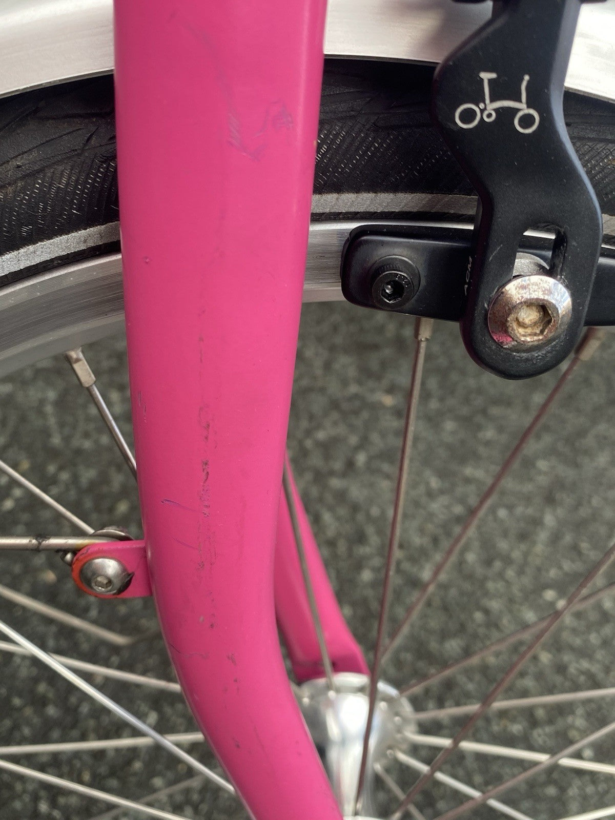 Brompton M3L  C-line Folding Bike 3-Speed Hot Pink