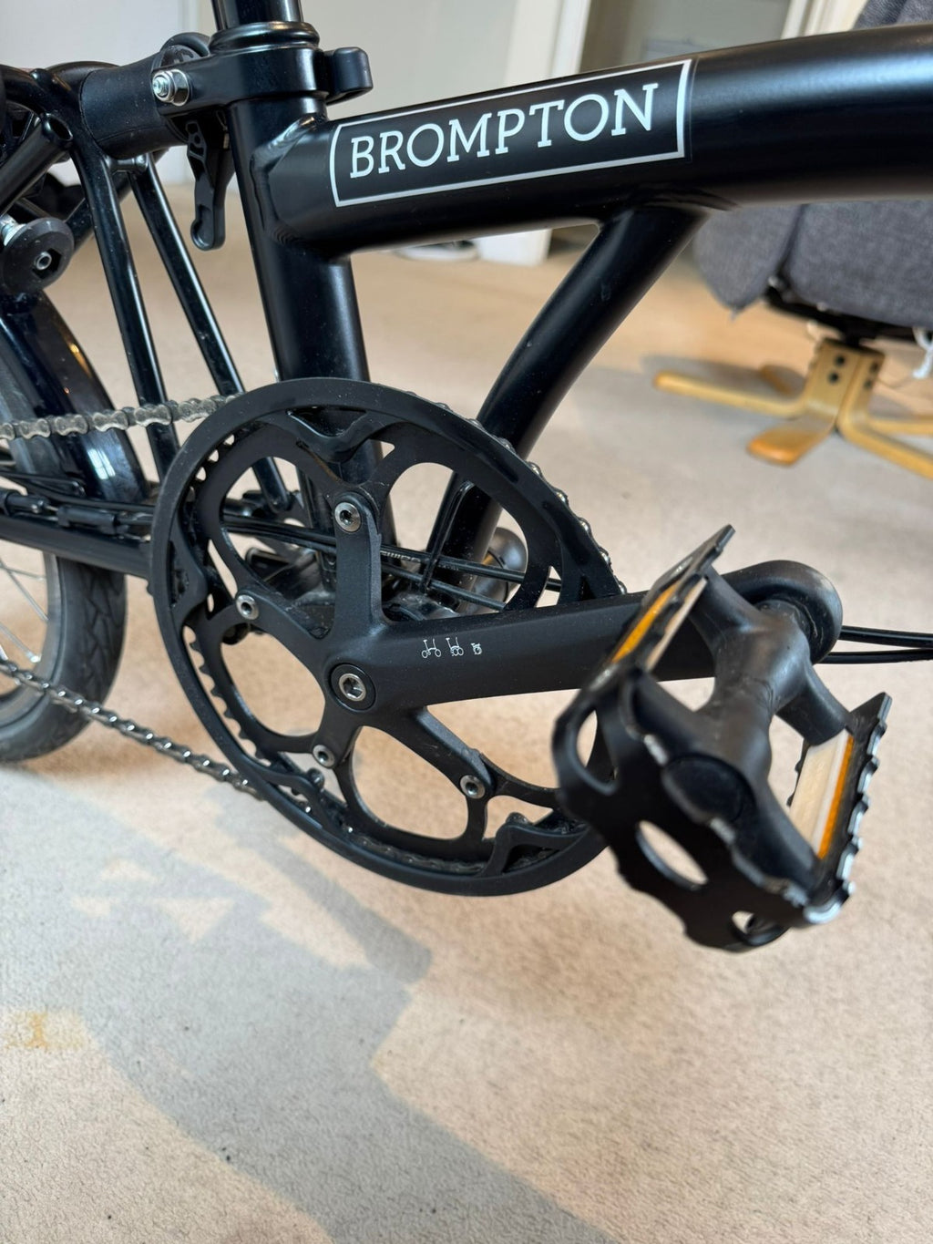 Brompton C Line High Handlebar Folding Bike 2024 Matt Black