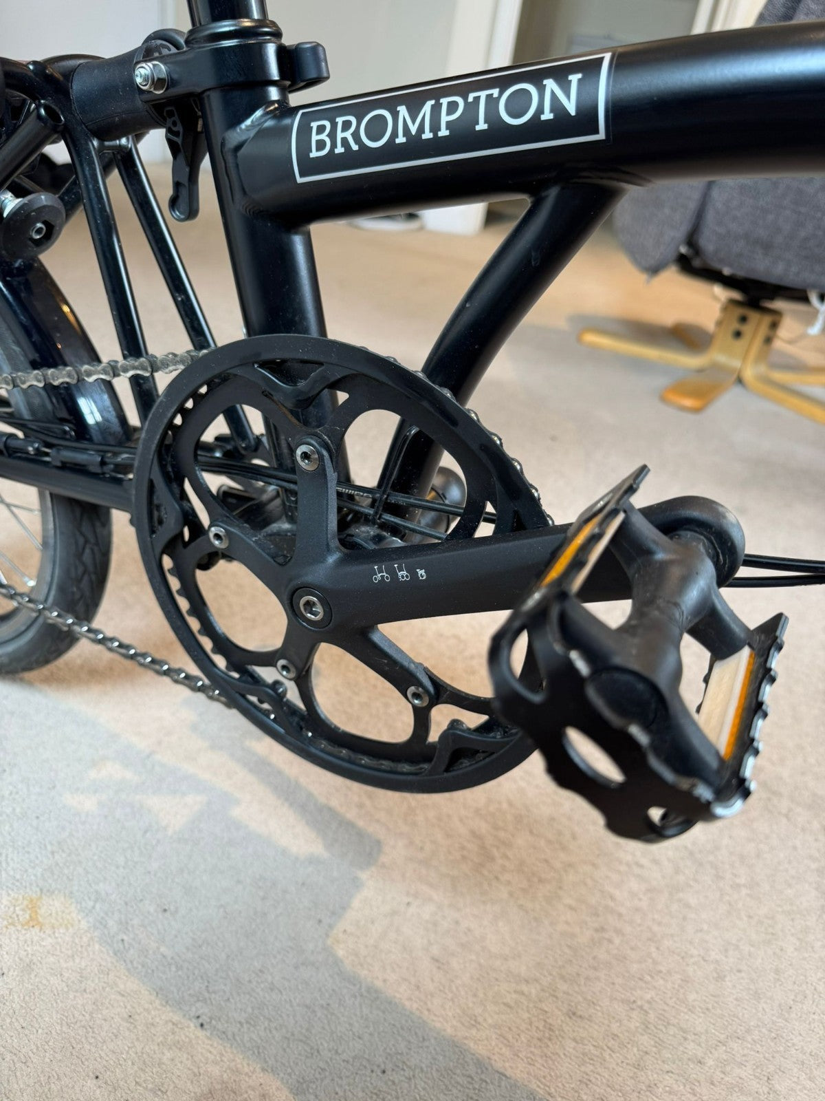 Brompton C Line High Handlebar Folding Bike 2024 Matt Black