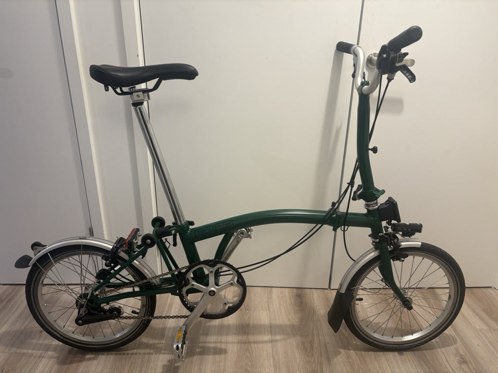 Brompton Green Folding Bike M3L serviced