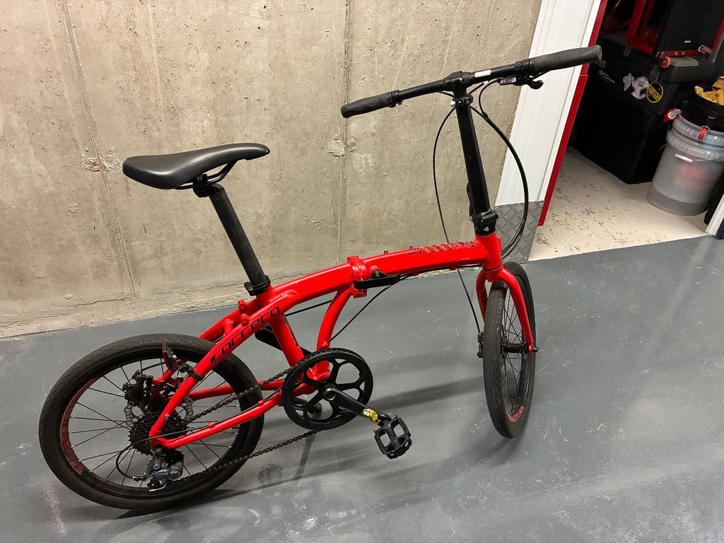Carrera Intercity 8-Speed Folding Bike with Disc Brakes - Fair Condition