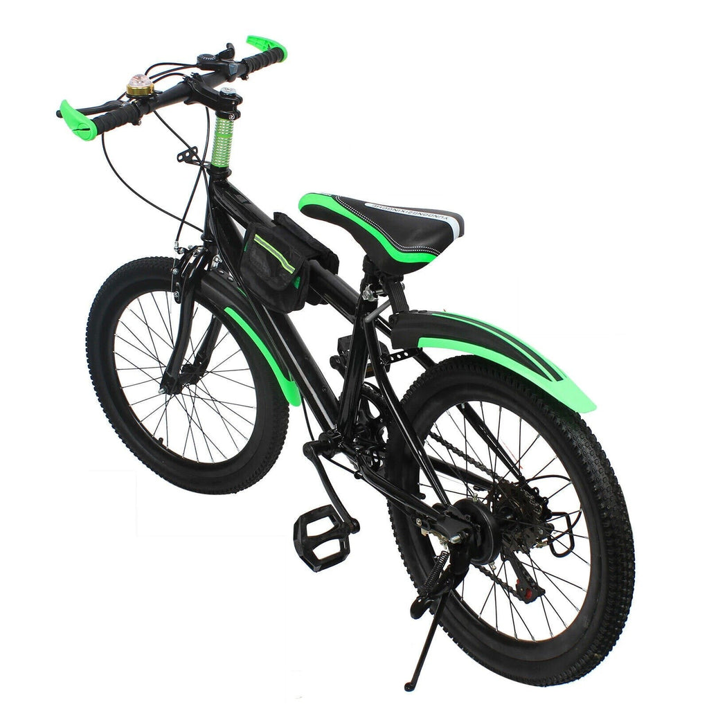 20 Inch Bike for Adult & Kids Folding Mountain Bike 7 Speed Disc Brakes Bicycle
