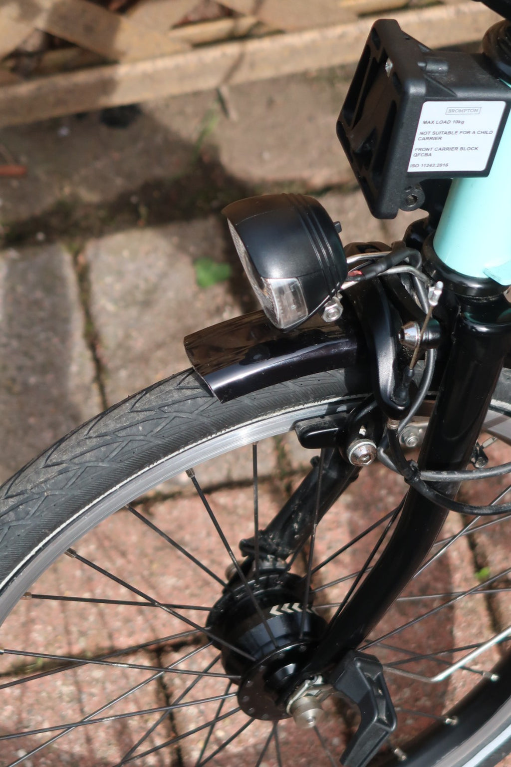 Brompton Turkish Blue Black Edition 6 Speed Dynamo Lights M Bars Collection