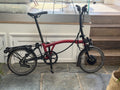Brompton C-line 6-speed Maroon Red With Three Brompton Bags